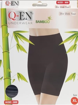Q'En 800-B Bayan Bambu Diz Üstü Tayt Resimi